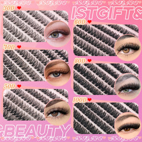 Packaging of ISTGIFT Lash Clusters Kit