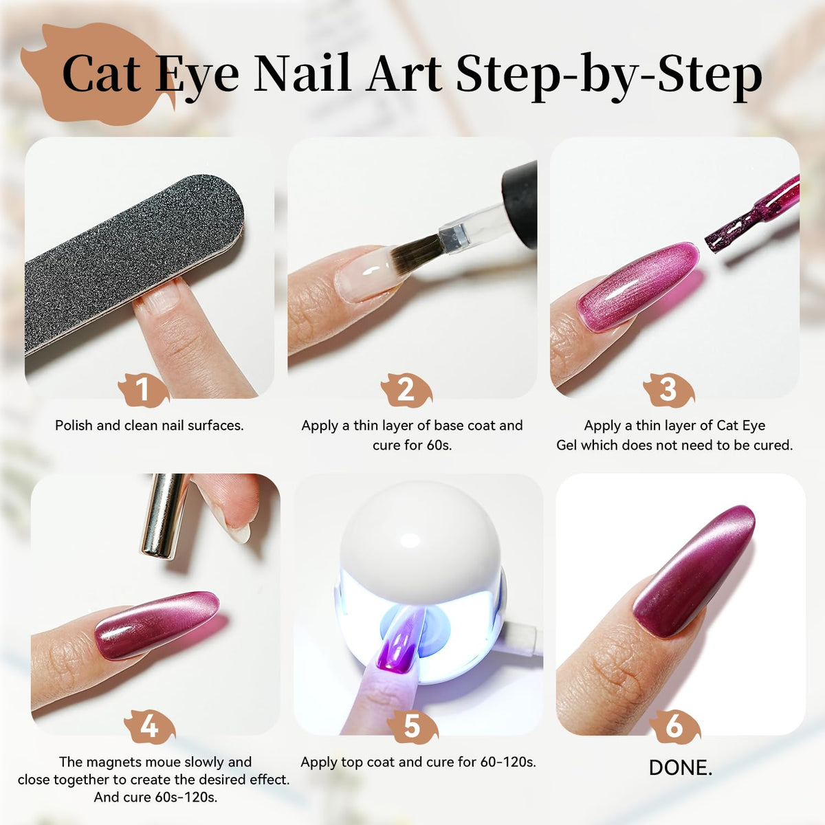 Packaging of JODSONE Cat Eye Gel Nail Polish Set