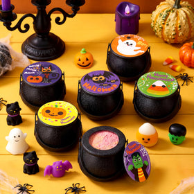 Packaging of JOYIN Halloween Witch Cauldron Bath Bombs
