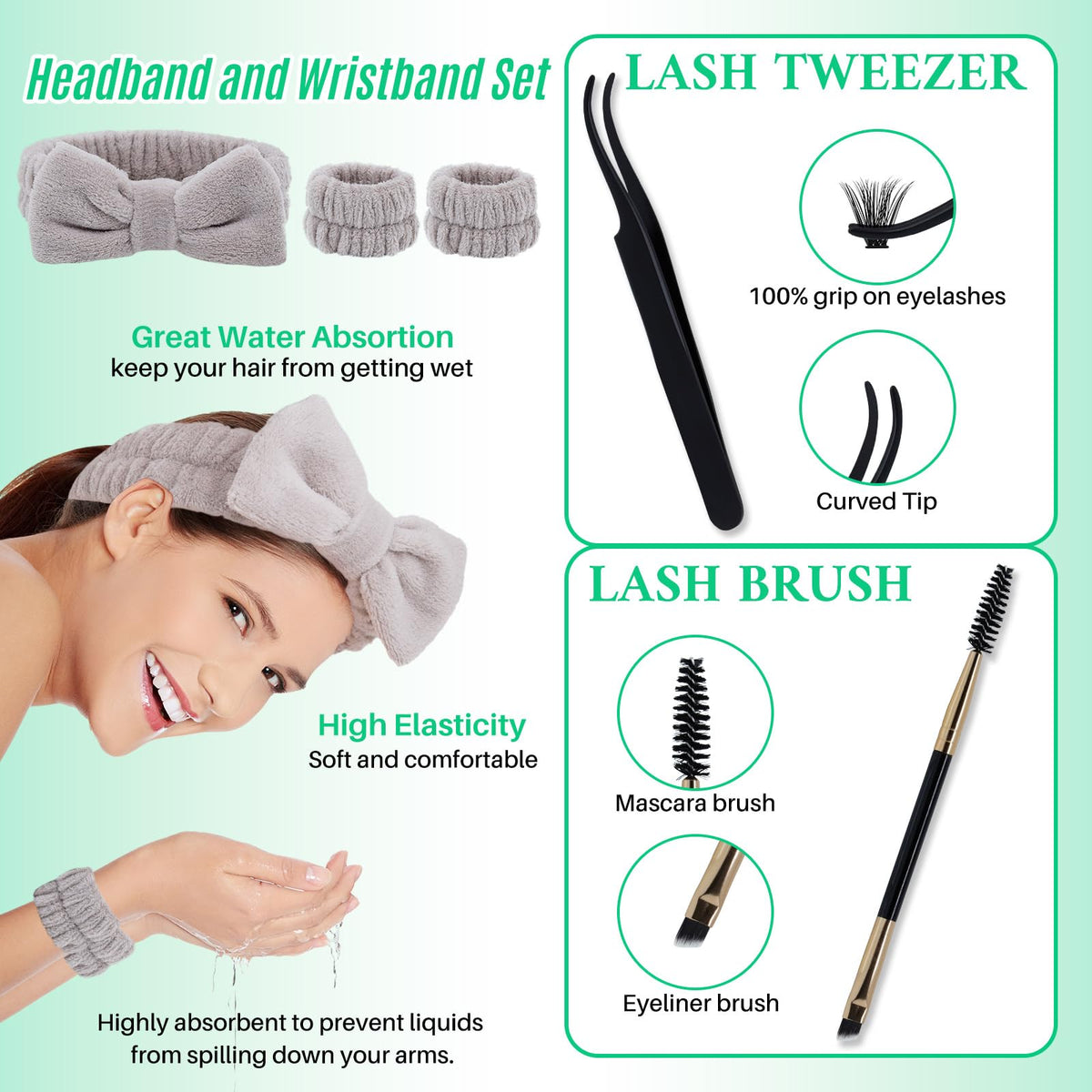 Packaging of LASHSUN Lash Clusters Kit