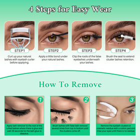 Packaging of LASHSUN Lash Clusters Kit