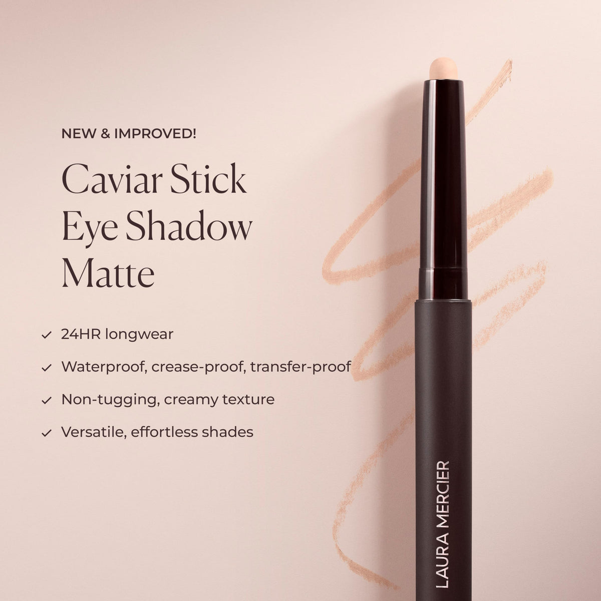 Packaging of Laura Mercier Caviar Stick Cream Eyeshadow Café Noir