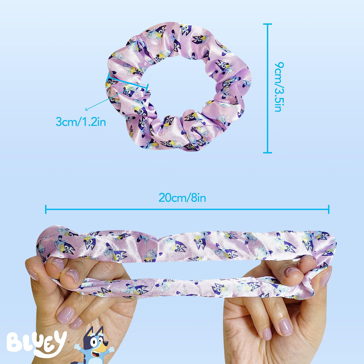 Packaging of LUV HER Bluey Hair Accessory Set