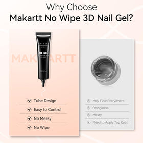 Packaging of Makartt 3D Nail Gel showing product details