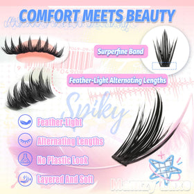 Packaging of Mamzy Luxe Manga Lash Clusters