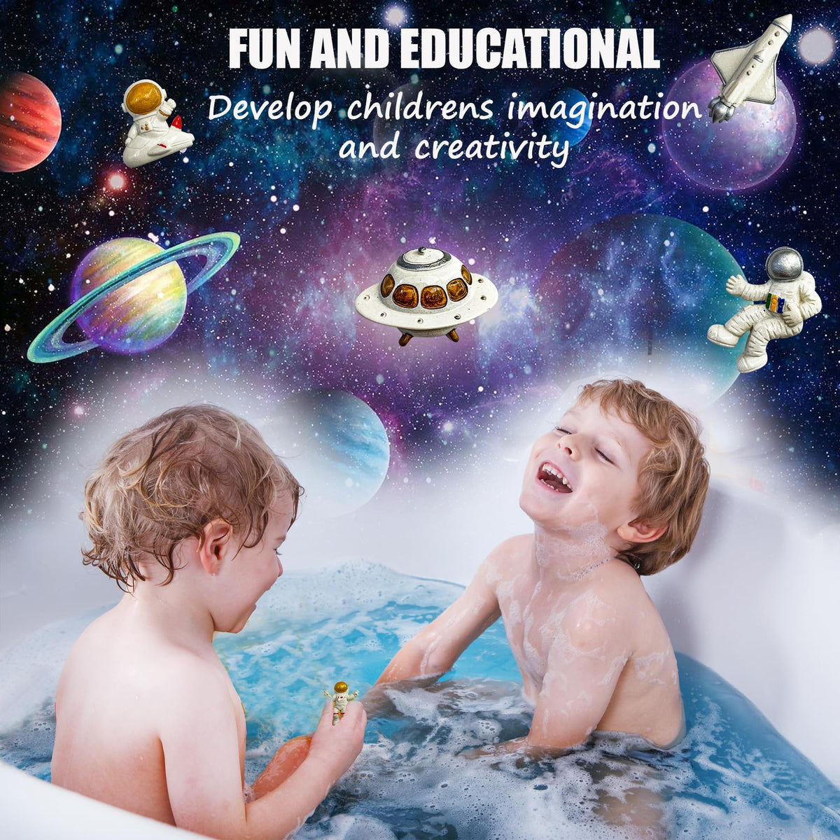 Packaging of Mineral Me California Galaxy Bath Bombs