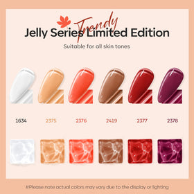 Packaging of modelones Fall Jelly Tortoise Gel Nail Polish Set