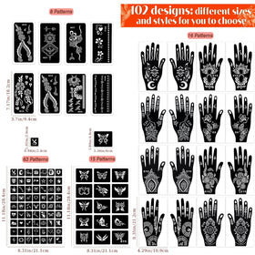 Packaging of MuseLuxe Temporary Tattoos Kit