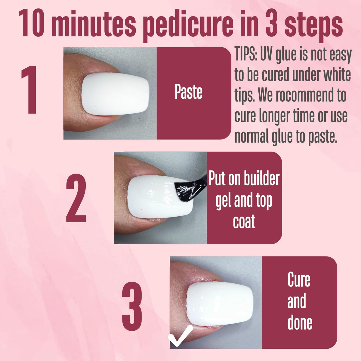 Packaging of NOVO OVO Fake Toe Nail Tips