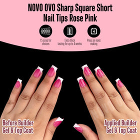 Packaging of NOVO OVO nail tips showing 240 pieces