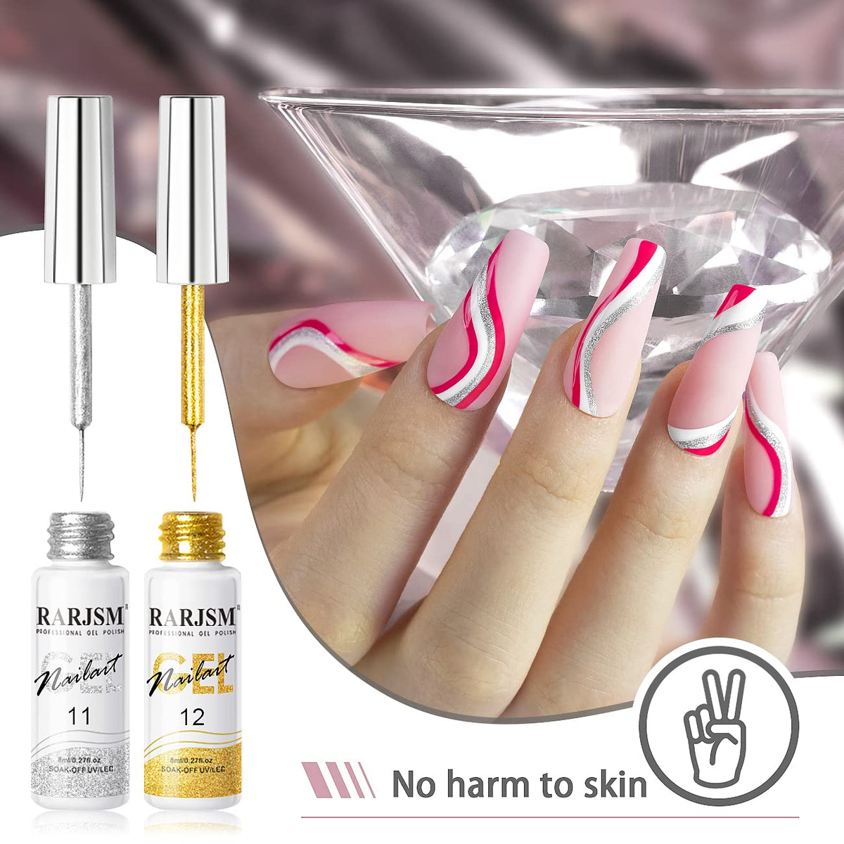 Packaging of RARJSM Gel Liner Nail Art Set