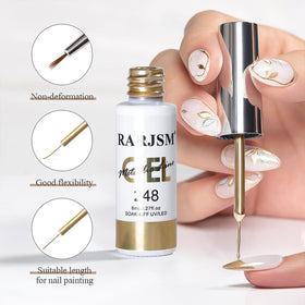 Packaging of RARJSM Metallic Chrome Gel Liner Set
