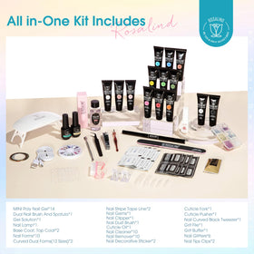 Packaging of ROSALIND Neon Poly Nail Gel Kit