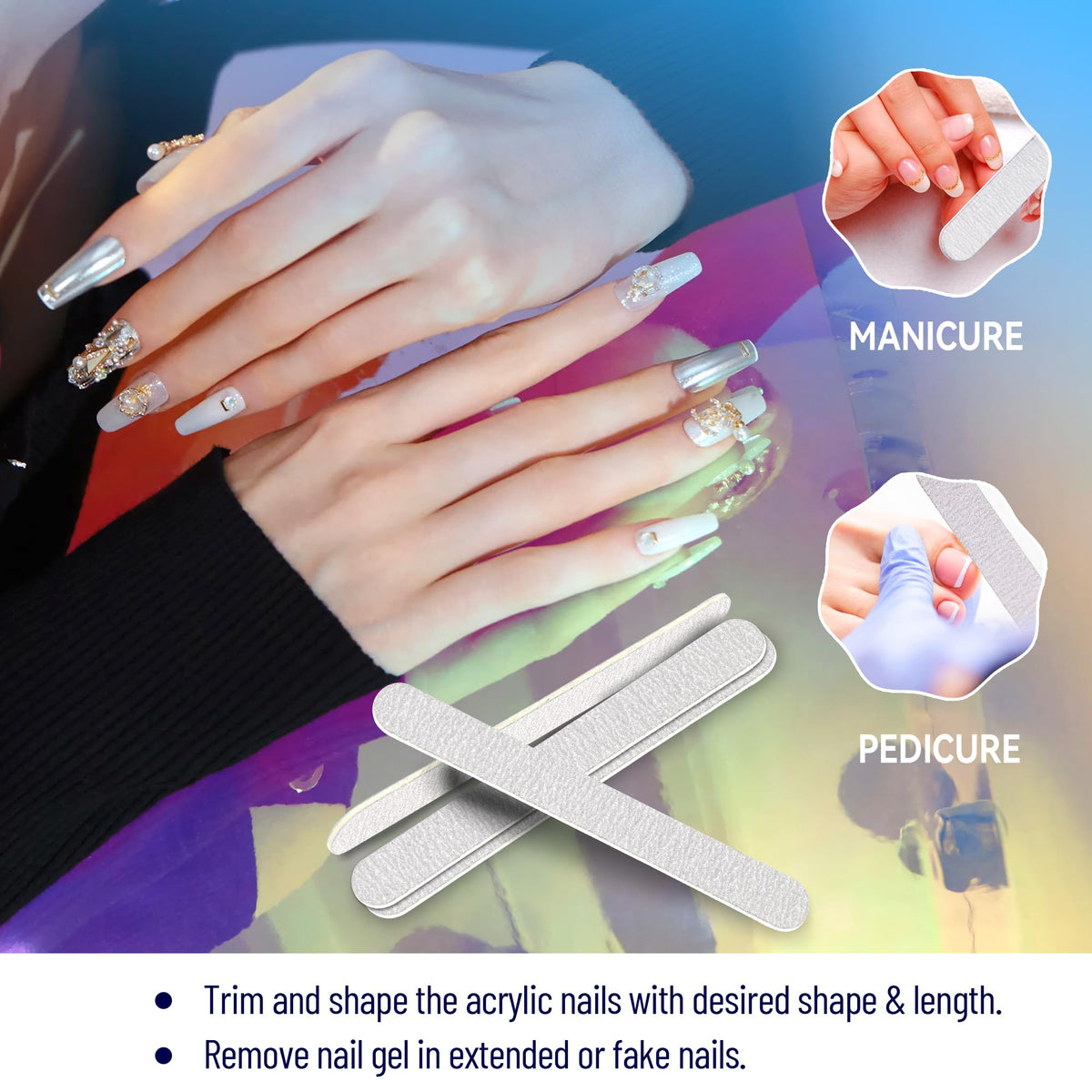Packaging of SALVMARY Disposable Zebra Nail Files