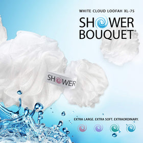 Packaging of Shower Bouquet Loofah 4-Pack with product details