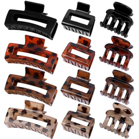 Packaging of SMKSL 12 Pcs Hair Claw Clips Set