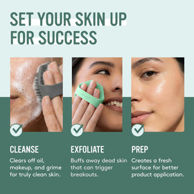 Packaging of Sud Scrub Antimicrobial Silicone Face Scrubber