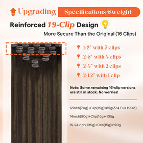 Packaging of Sunny Hair Clip-in Hair Extensions