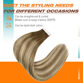 Packaging of Sunny Hair Tape in Extensions