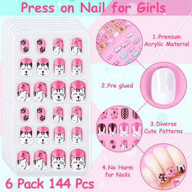 Packaging of Thrilez Kids Press on Nails set