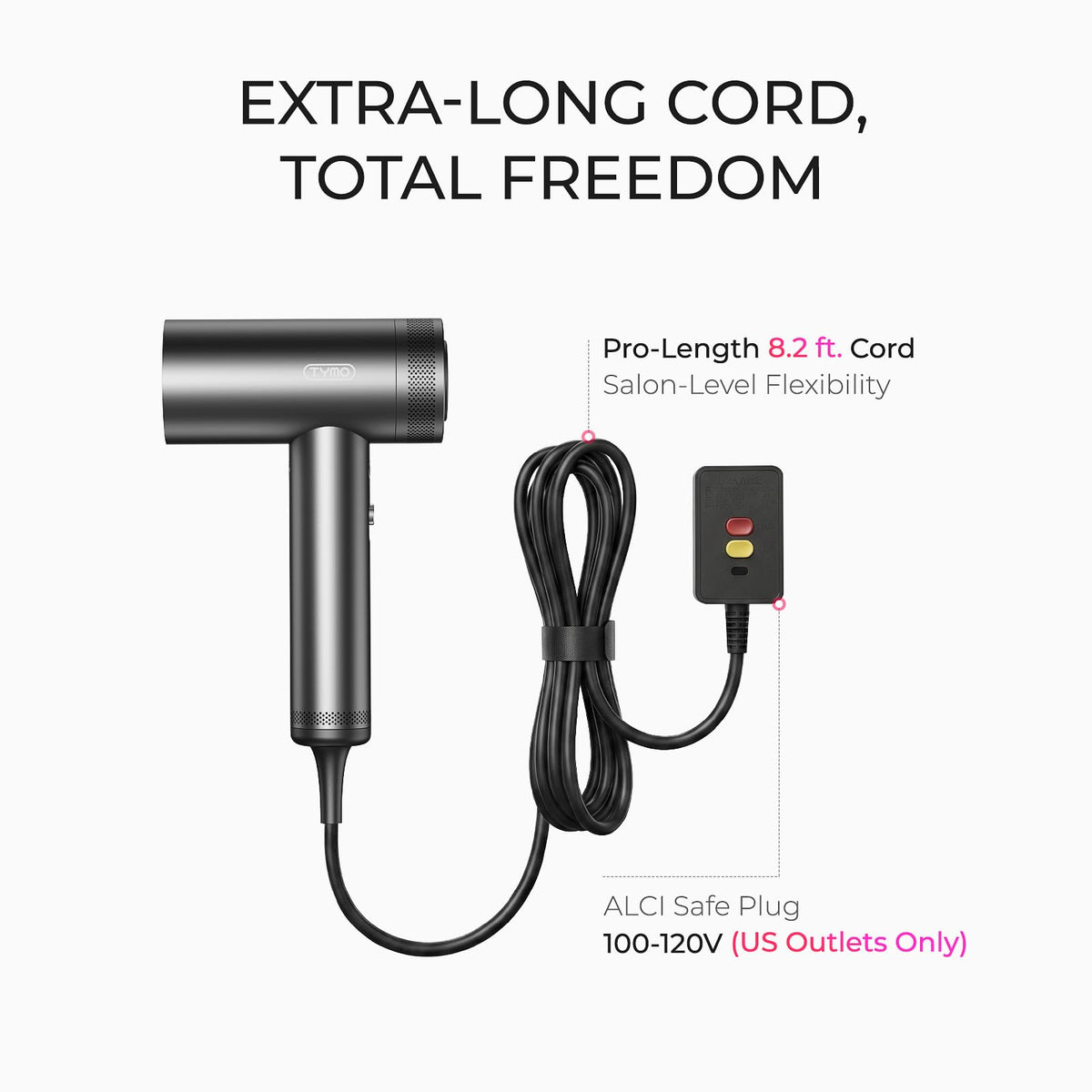 Packaging of TYMO Blow Dryer with Comb