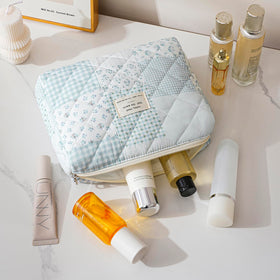 Packaging of uekeboag 3Pcs Quilted Makeup Bag Set