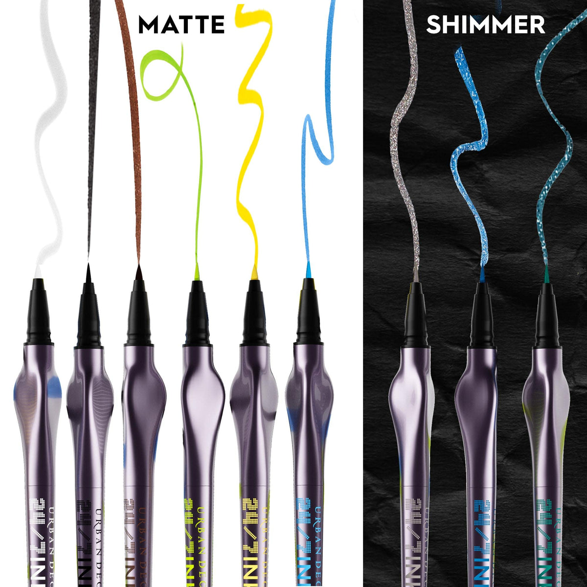 Packaging of URBAN DECAY 24/7 Inks Liquid Shimmer Blue Eyeliner