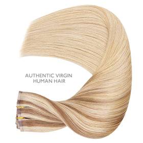 Packaging of Wennalife clip in hair extensions with care instructions