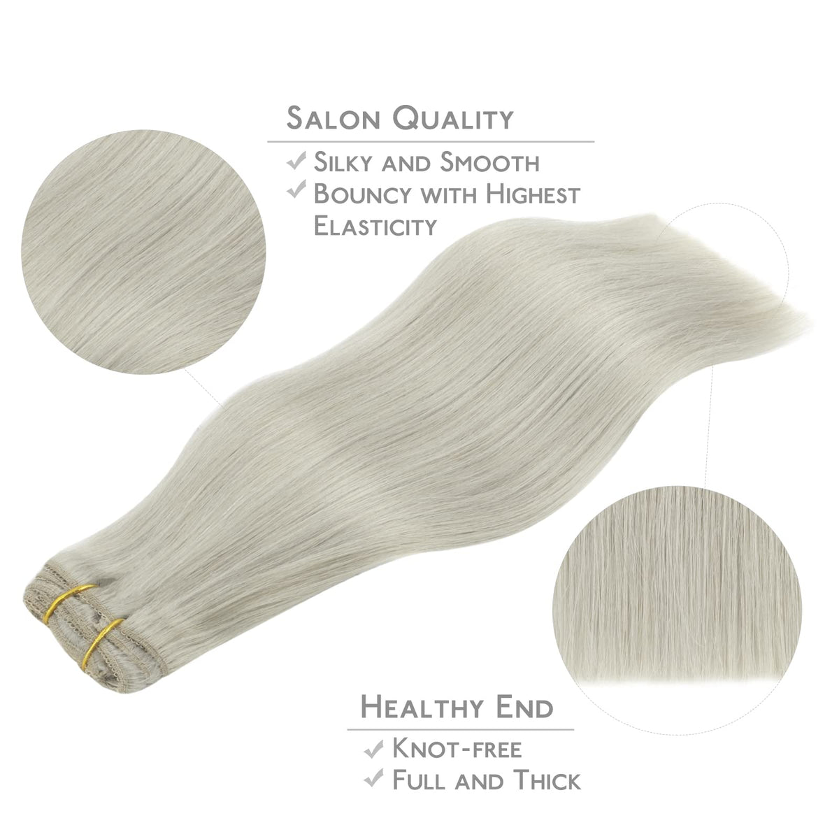 Packaging of Wennalife Clip in Human Hair Extensions