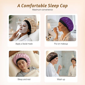 Packaging of XRACEPHOL double layer satin bonnets