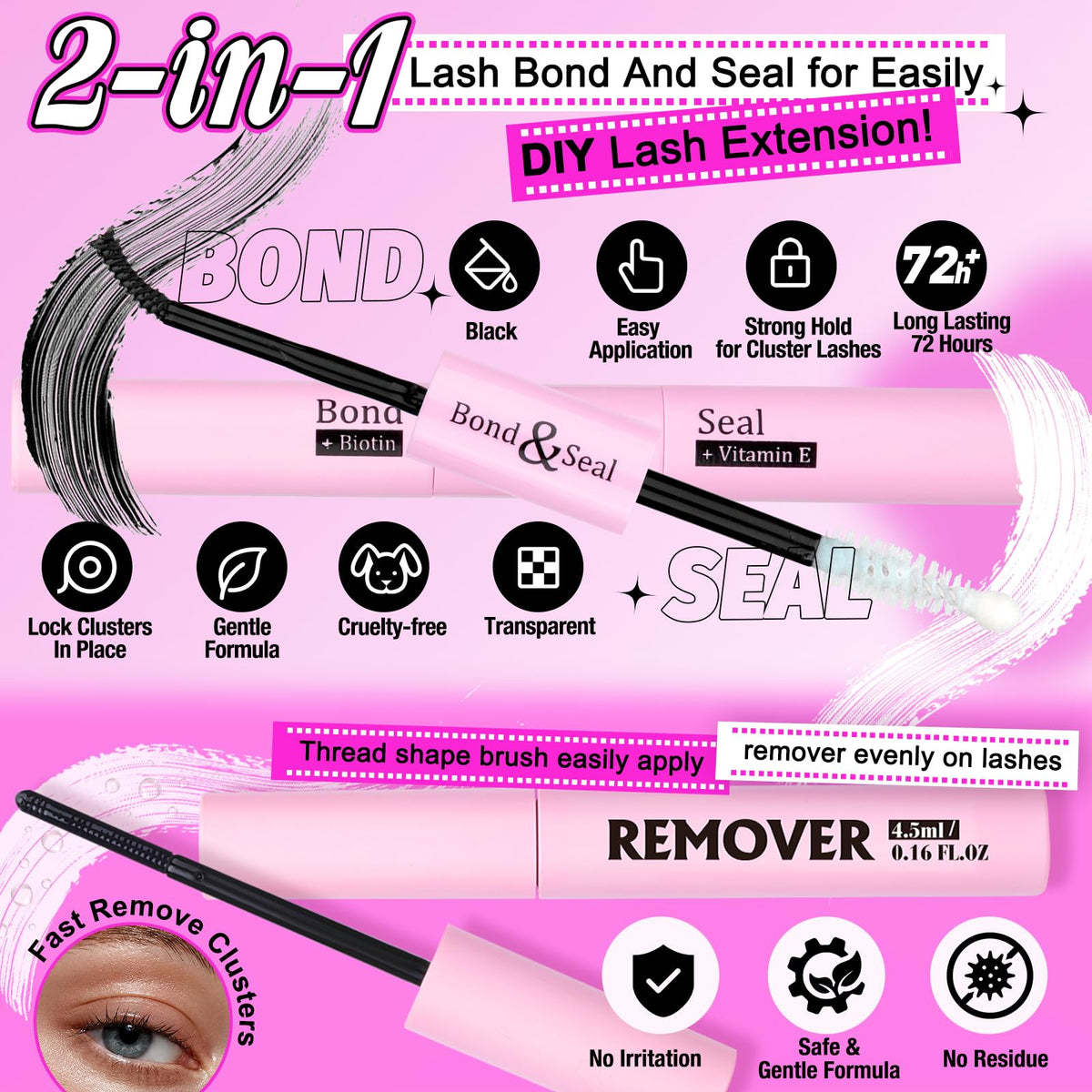 Packaging of Yawamica DIY Lash Clusters Kit