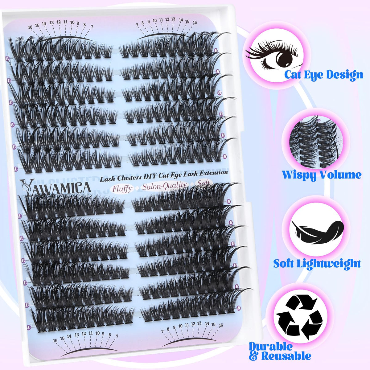 Packaging of Yawamica Lash Extension Kit