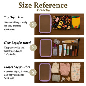 Packing the WELPIRT zipper pouches in a suitcase