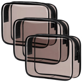 PACKISM Clear Makeup Bag front view with zipper