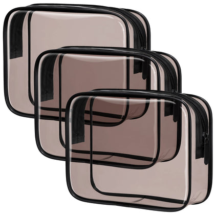 PACKISM Clear Makeup Bag front view with zipper