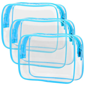 PACKISM Clear Makeup Bag front view with zipper