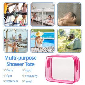PACKISM Clear Makeup Bag in travel setting