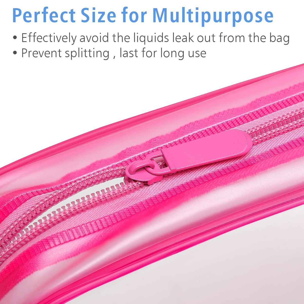 PACKISM Clear Makeup Bag packed with travel cosmetics