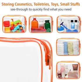 PACKISM Clear Makeup Bag with deodorizing bag included