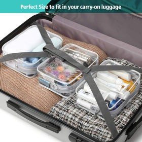 PACKISM Clear Makeup Bag with deodorizing bag included