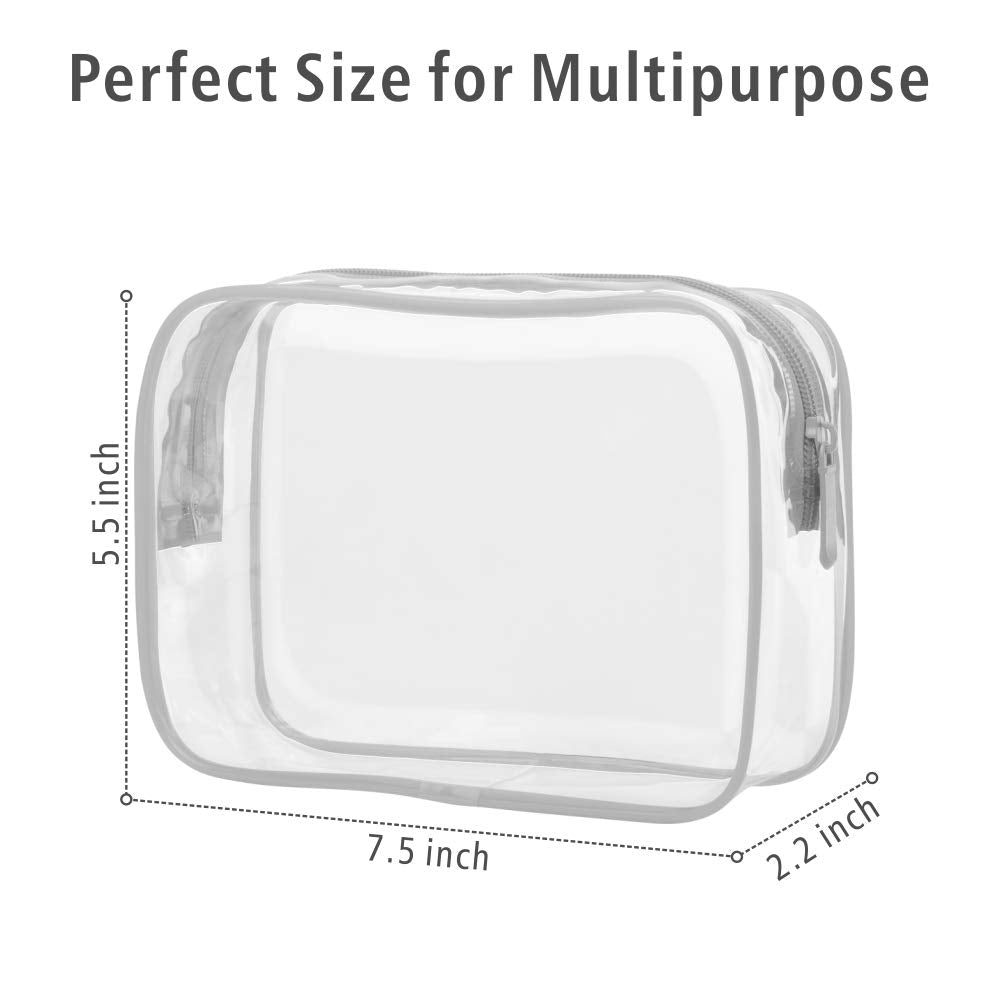 PACKISM Clear Makeup Bag with toiletries inside