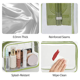 PACKISM TSA Approved Clear Makeup Bag side view