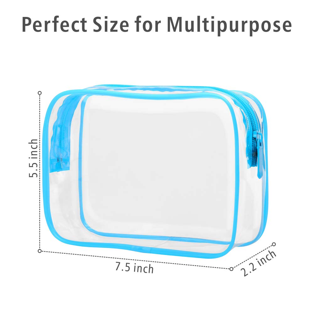 PACKISM TSA Approved clear makeup bag with travel-size bottles