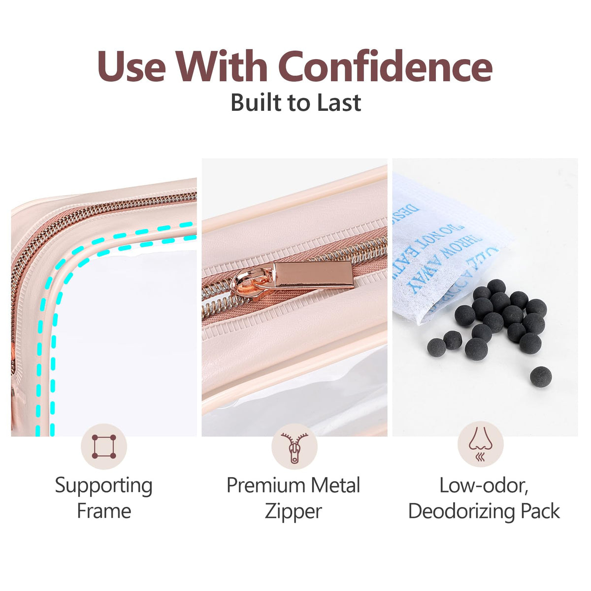 PACKISM TSA Approved Toiletry Bag in travel setting