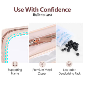 PACKISM TSA Approved Toiletry Bag in travel setting