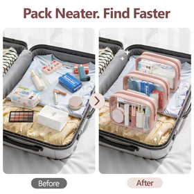 PACKISM TSA Approved Toiletry Bag inside carry-on luggage