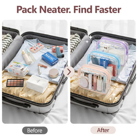 PACKISM TSA Approved Toiletry Bag showing reinforced seams