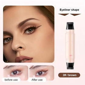 PAGE VINE Winged Eyeliner Stamp Pen brown colour close-up