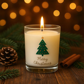 Pair of Christmas-themed socks included in the gift set