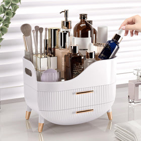 Pajiriona Makeup Organizer on bathroom countertop